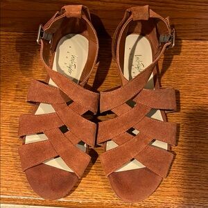 Women's Brown Suede Sandals Lord & Taylor